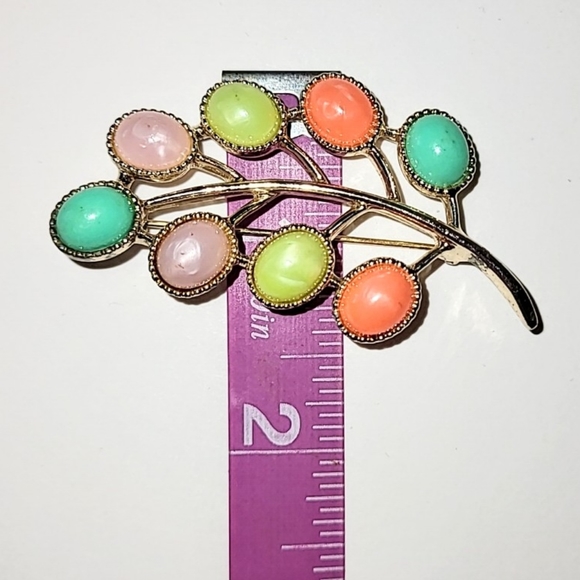 SARAH COVENTRY "CANDY LAND" PASTEL PIN BROOCH 1970s - Picture 5 of 6